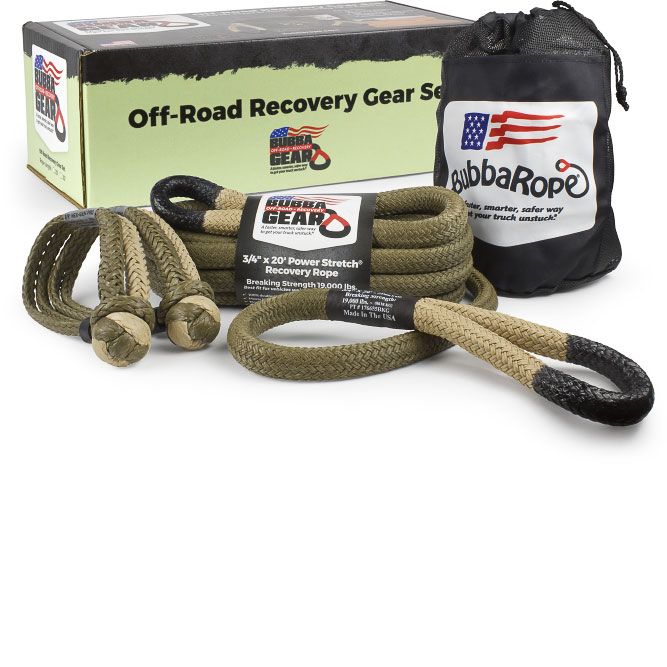 BUBBA JEEP RECOVERY GEAR SET, 3/4x20