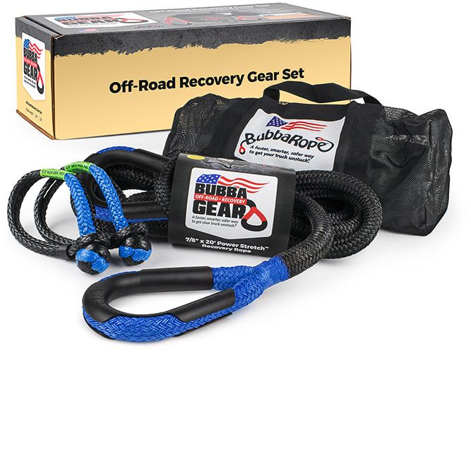 BUBBA TRUCK RECOVERY GEAR SET, 7/8"x20'