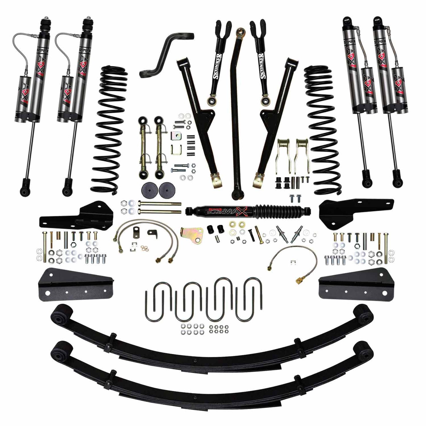 Skyjacker 4.5 inch Suspension Long Arm Lift Kit Jeep XJ (Choose Shocks)