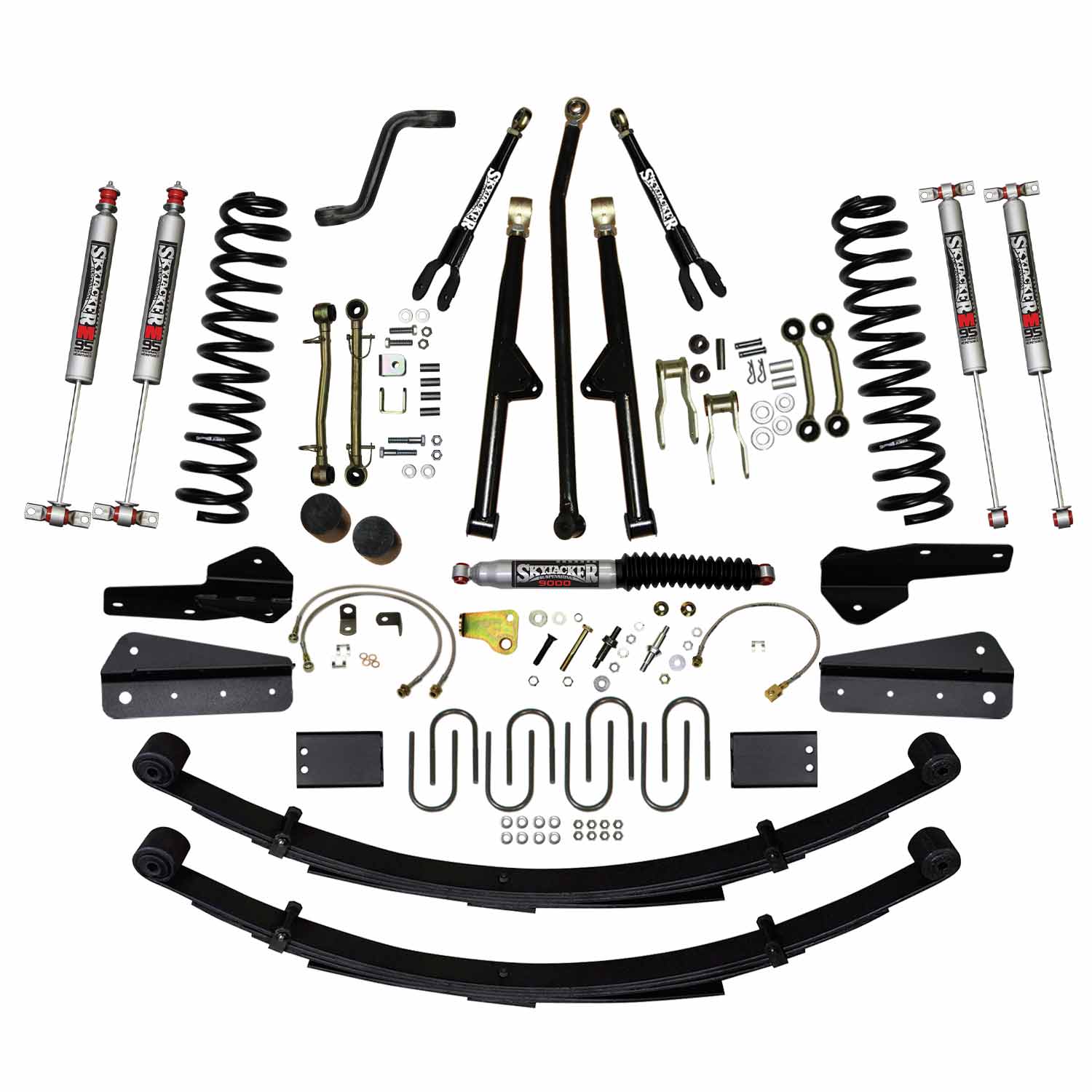 Skyjacker 6 inch Suspension Long Arm Lift Kit Jeep XJ (Choose Shocks)