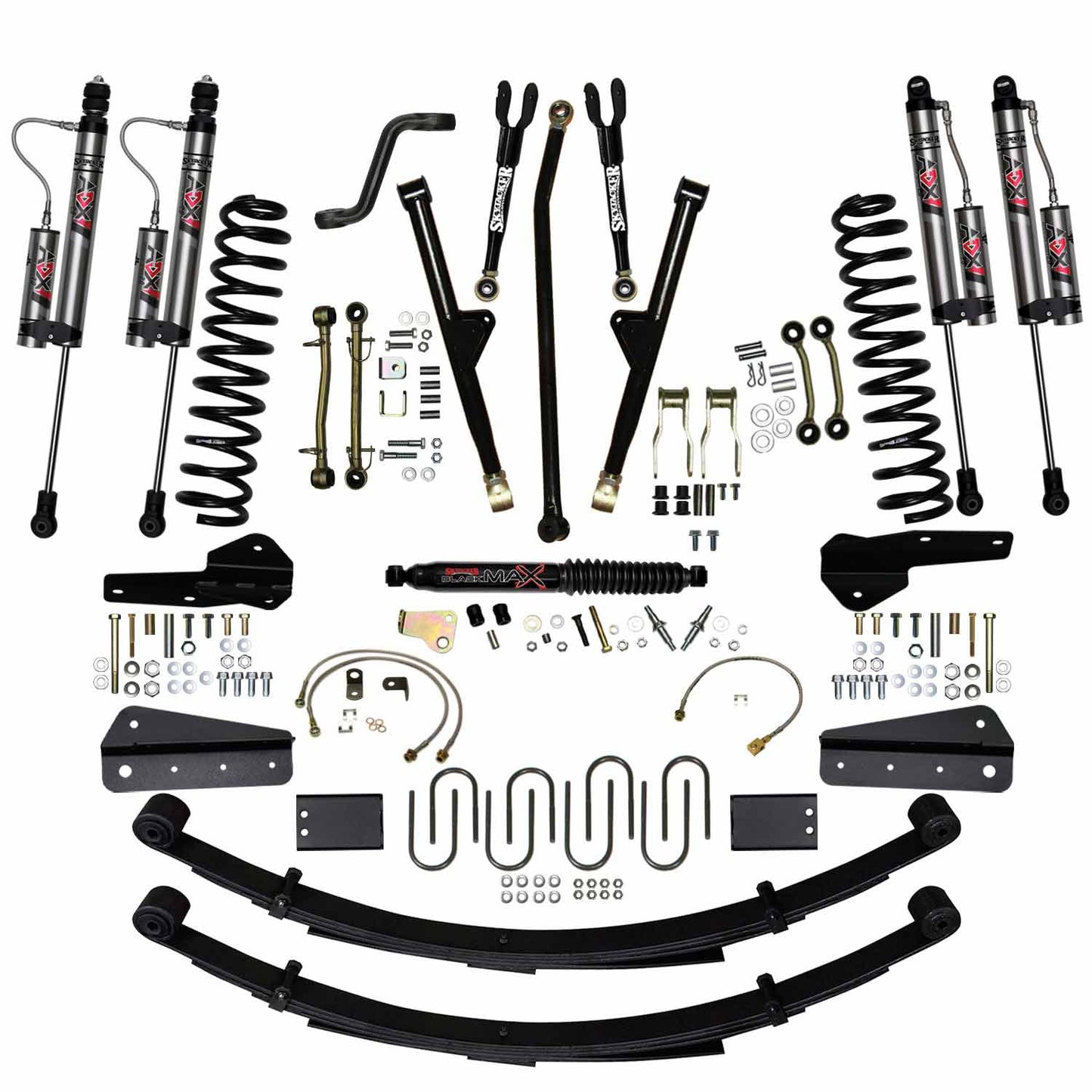 Skyjacker 6 inch Suspension Long Arm Lift Kit Jeep XJ (Choose Shocks)