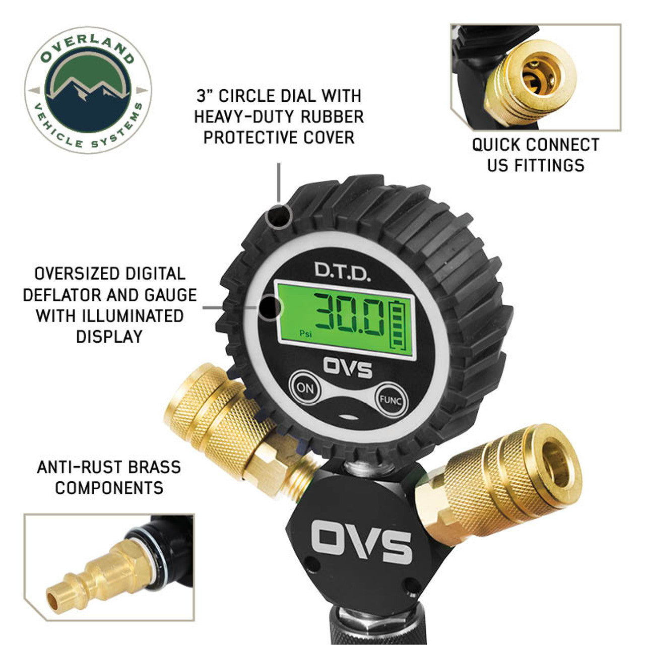 OVS Quick Flate Tire Inflation/Deflation Systems - 4 Tire