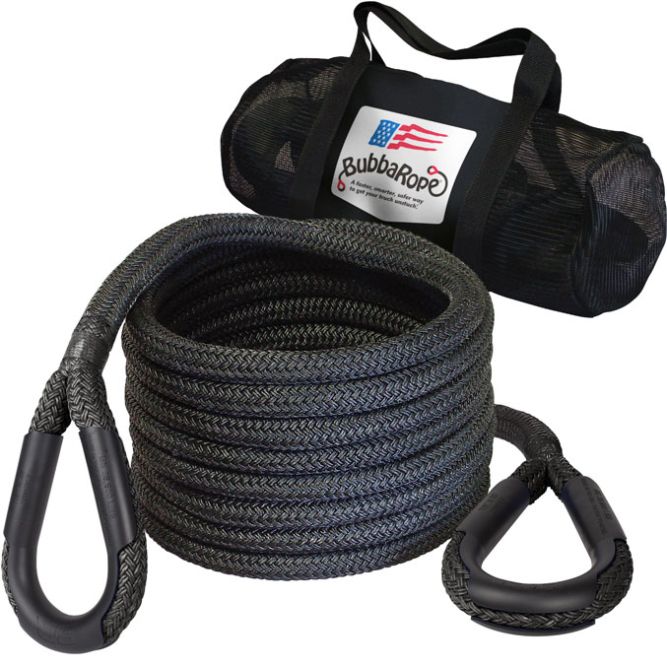 BUBBA GEAR 7/8"x20' RECOVERY ROPE, BLK