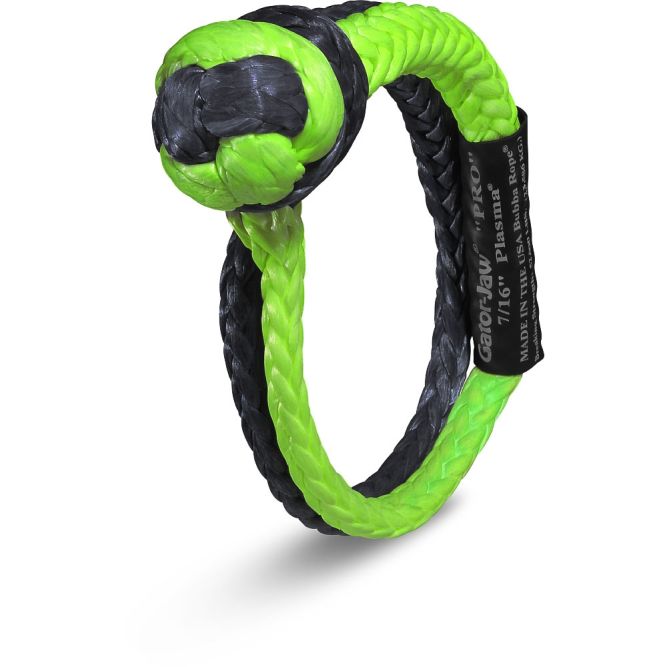 BUBBA GEAR 7/16" SYNTHETIC SHACKLE, GRN/BLK