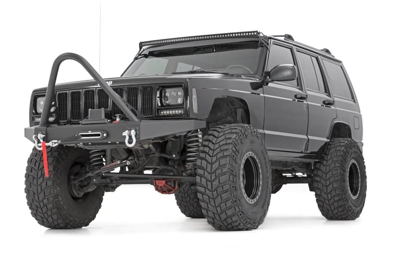 RC FRONT WINCH BUMPER W/SHACKLES JEEP XJ 84-01