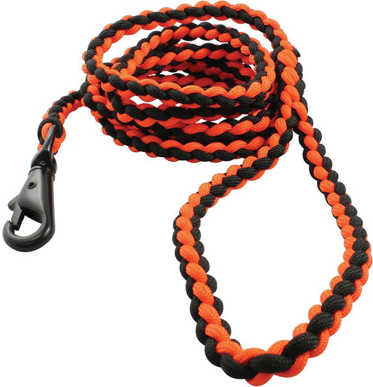 SURVIVAL DOG LEAD, 6FT ORG/BLK