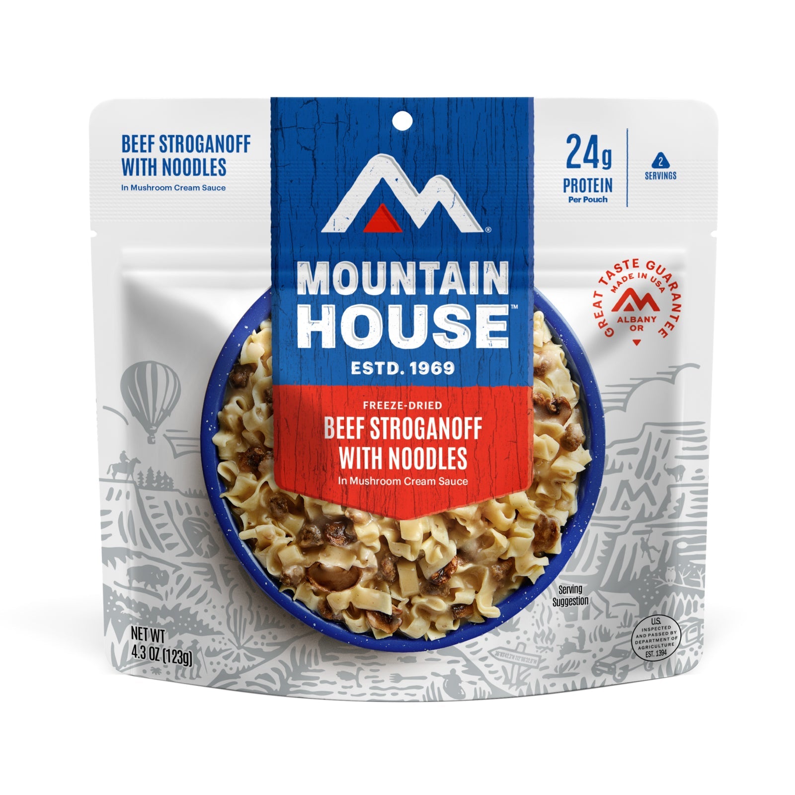 MOUNTAIN HOUSE BEEF STROGANOFF WITH NOODLES