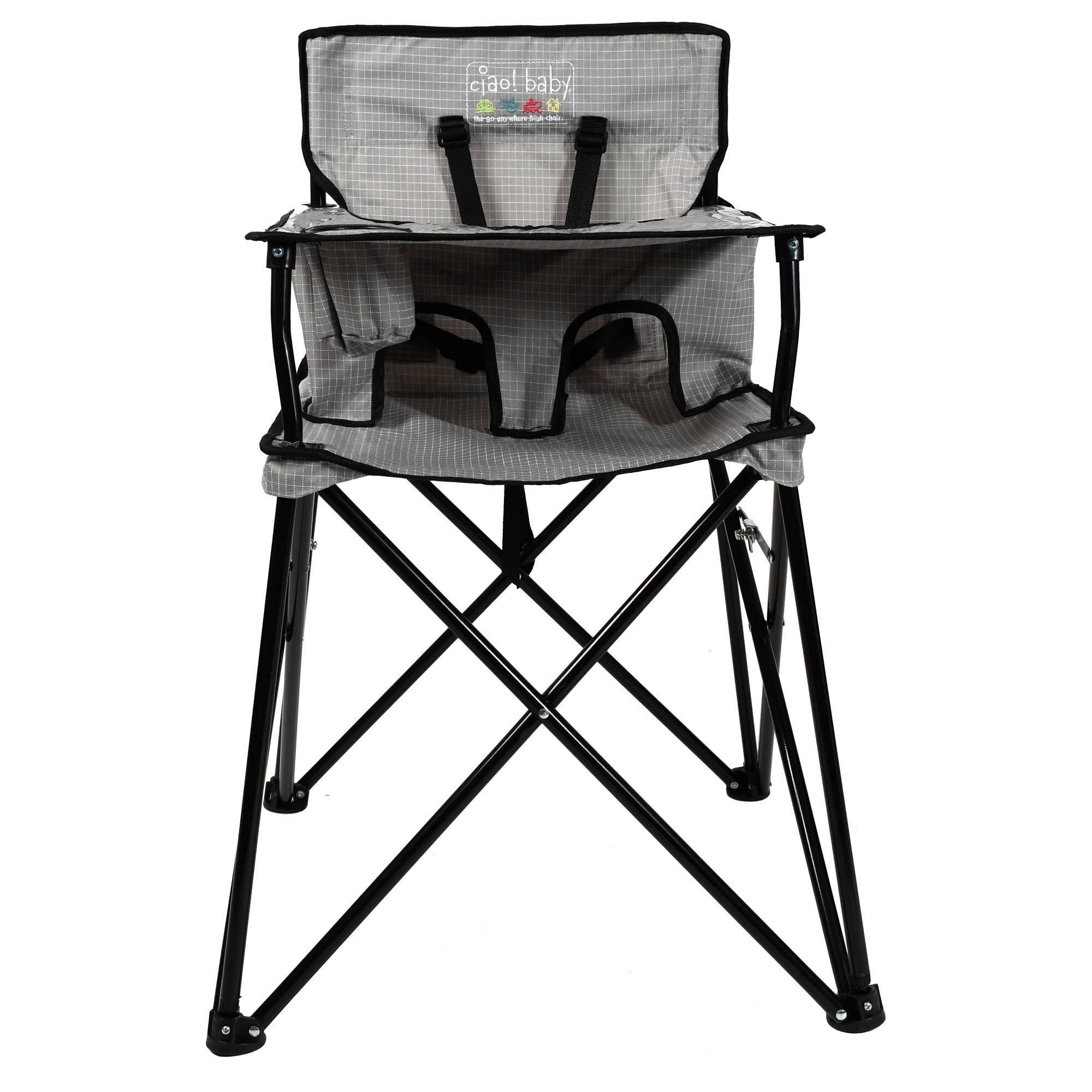 Ciao! Baby Grey Check Highchair