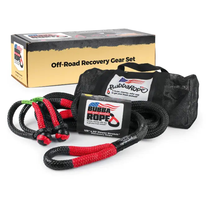 BUBBA TRUCK RECOVERY GEAR SET, 3/4"X30'