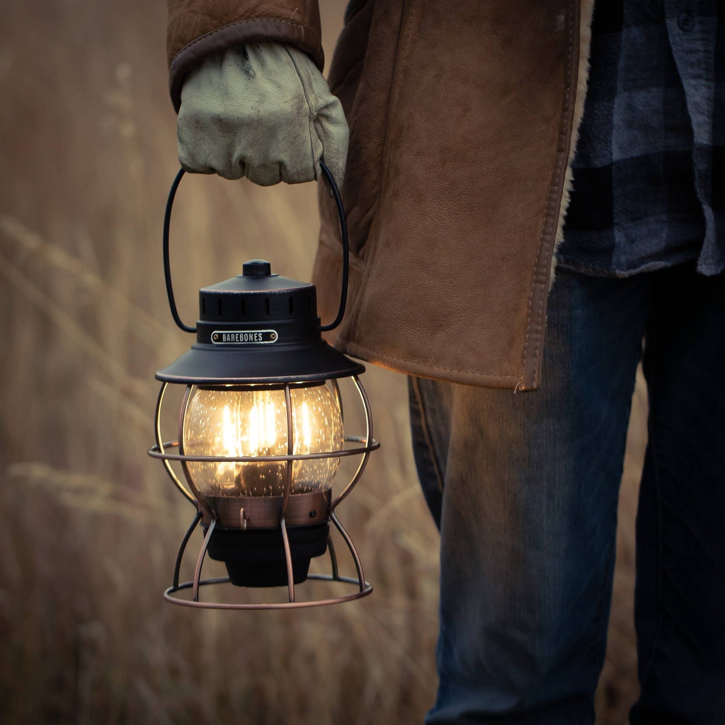 Railroad Lantern: Antique Bronze
