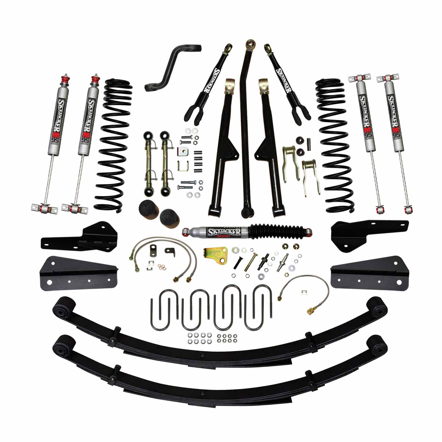 Skyjacker 4.5 inch Suspension Long Arm Lift Kit Jeep XJ (Choose Shocks)