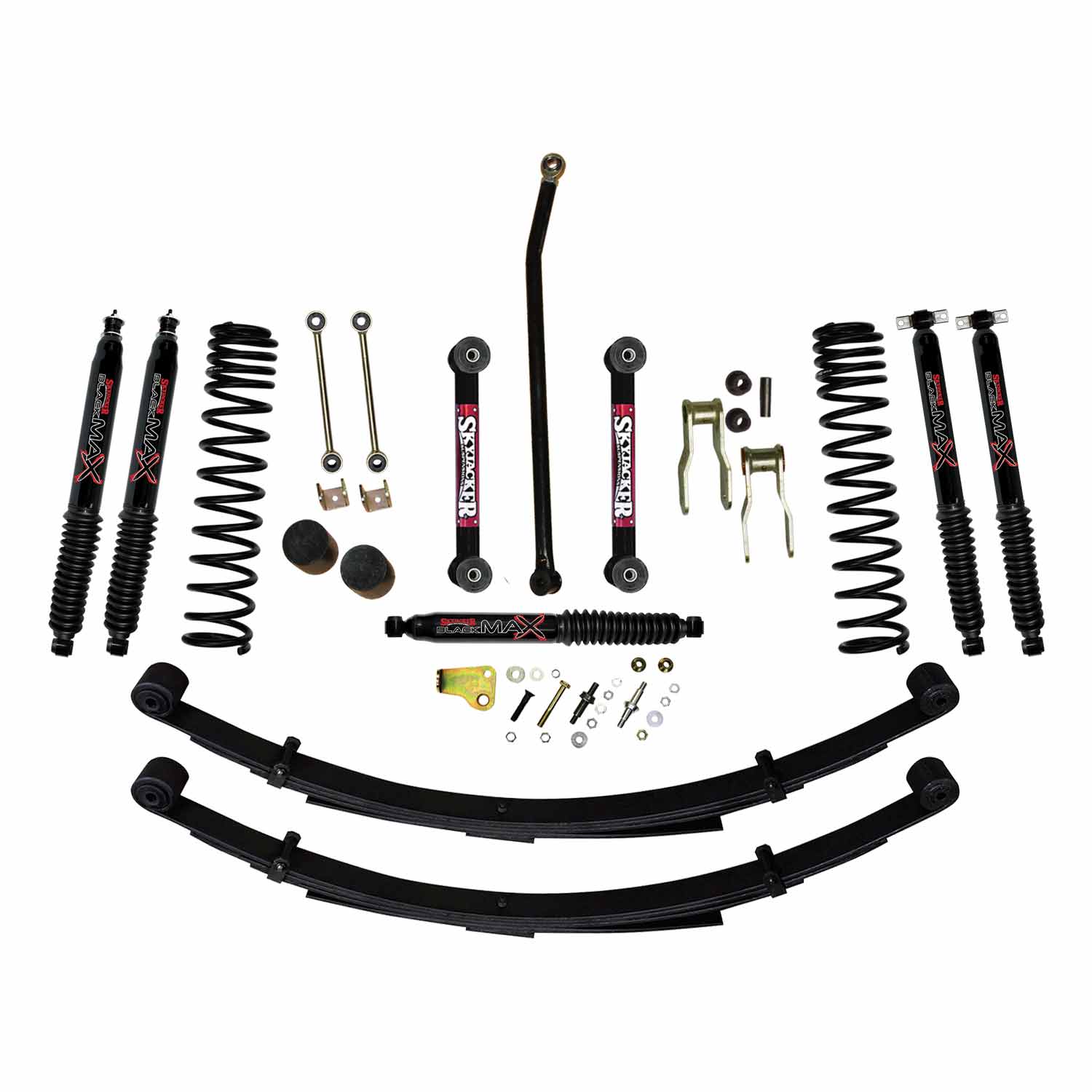 Skyjacker 4.5 inch Suspension Lift Kit Full Leaf Spring Jeep XJ (Choose Shocks)