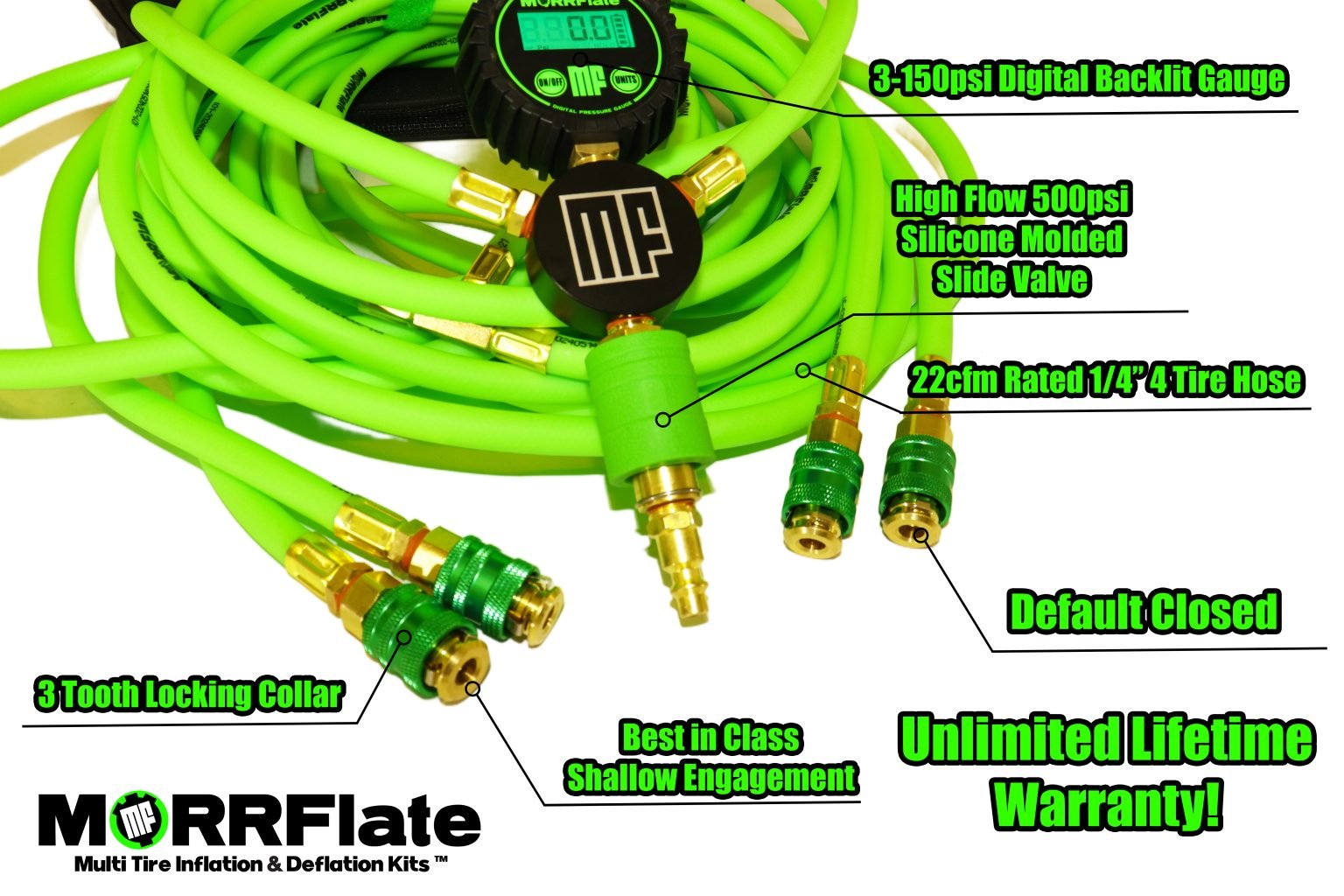 MORRFLATE QUAD 125" WB HOSES