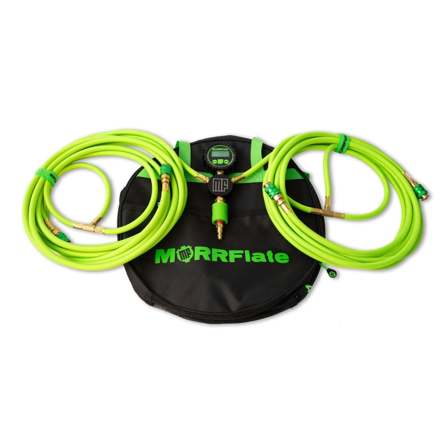 MORRFLATE BRAIDED QUAD: 4-TIRE HOSE KIT, UP TO 125" WB