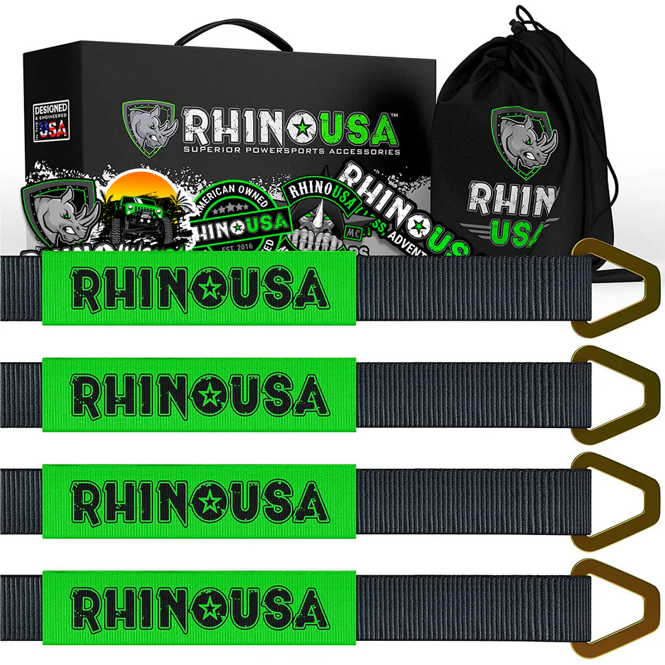 RHINO 2" X 38" AXLE STRAPS, 4 PACK
