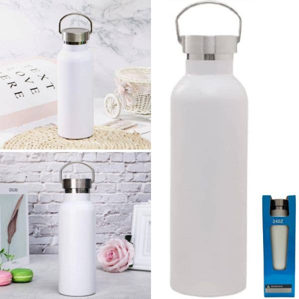24OZ Water Bottle SS - Matte White