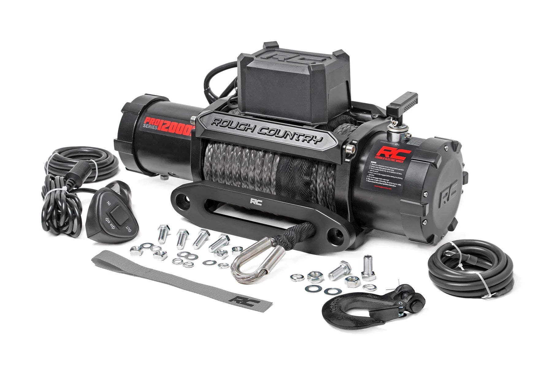 RC 12000LB PRO SERIES WINCH | SYNTHETIC ROPE